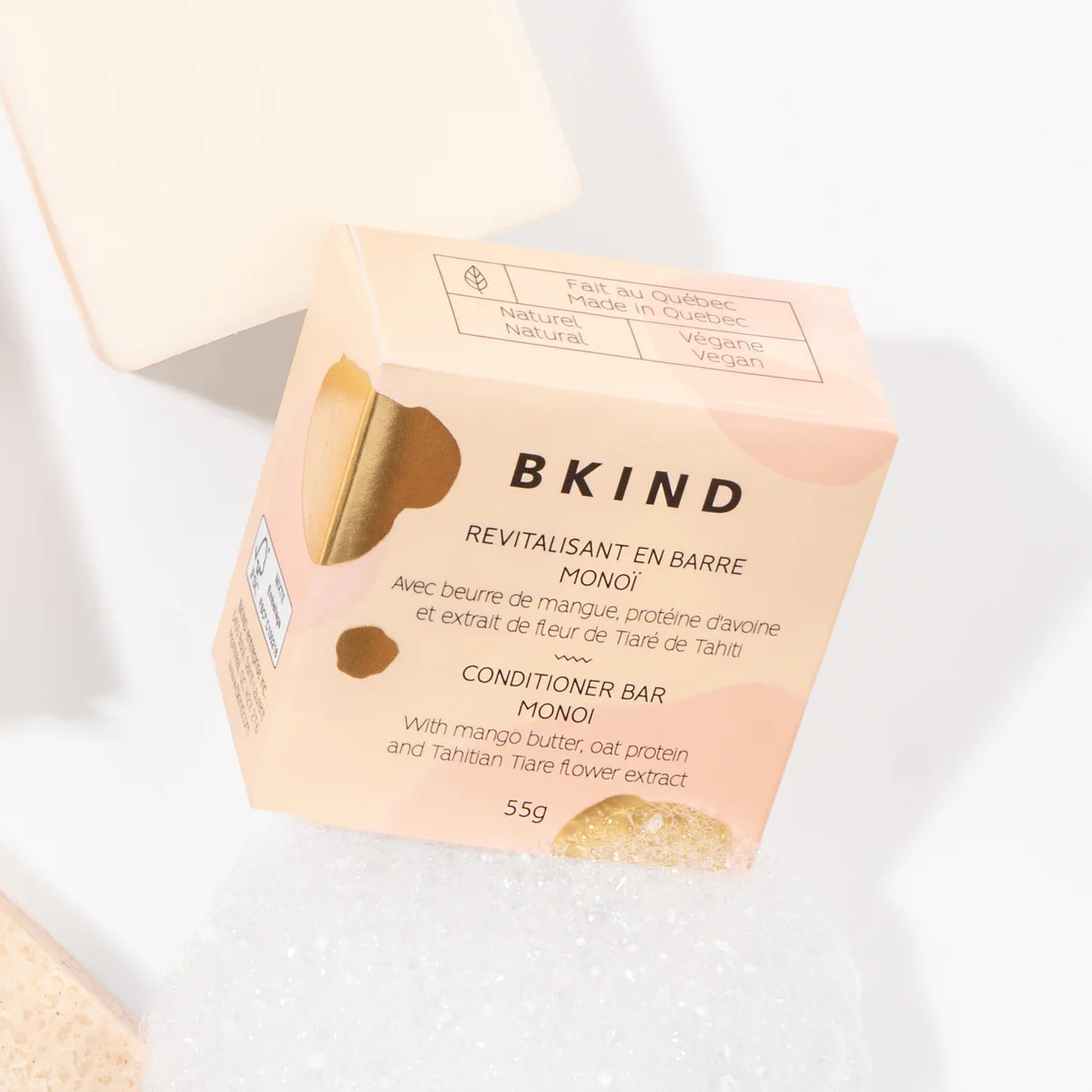 BKIND. revitalisant en barre cheveux secs ou fins 55g