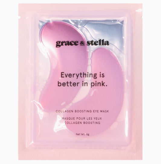 grace & stella. masques hydratant pour les yeux collagène boosting